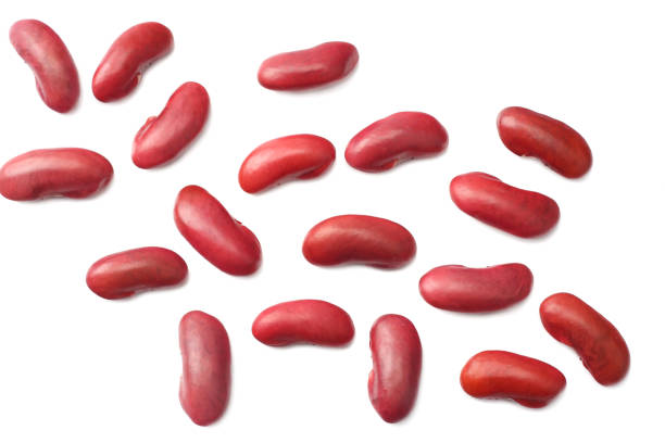 istock red kidney beans isolated on white background. top view 1039435390