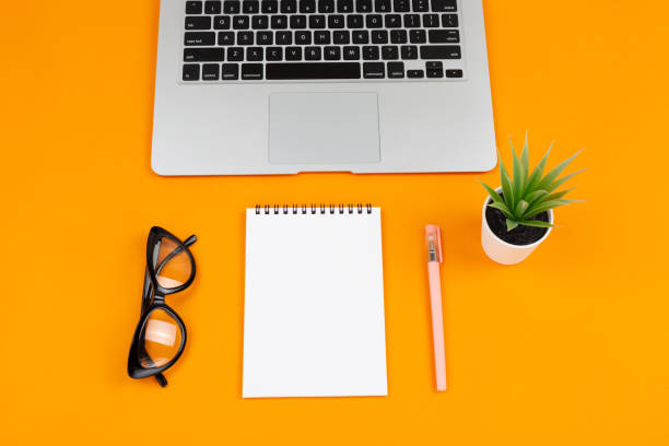 istock Laptop, plant, notepad and glasses 1039449306