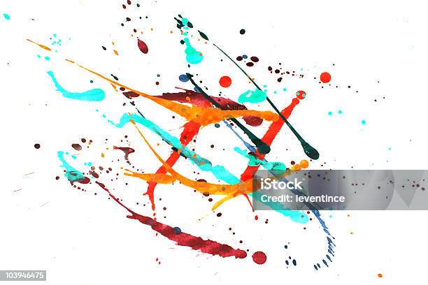 Colorful Paint Splash Stock Photo - Download Image Now - Paint, Spray, Splashing