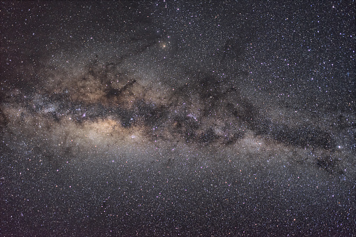The view of the Milky Way from a dark sky area in New Zealand.