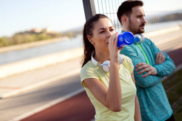istock Couple staying hydrated 1039489586