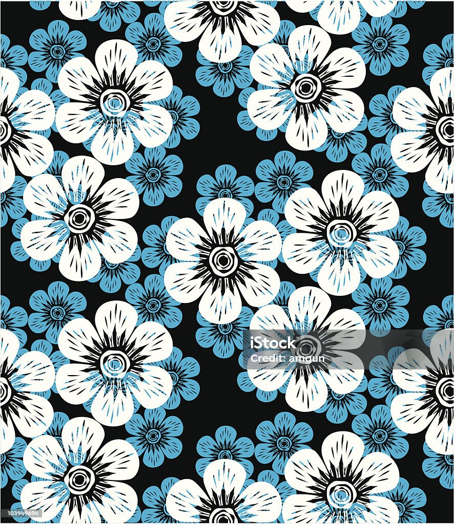 Seamless pattern. Flowers. Editable vector illustration. Abstract stock vector