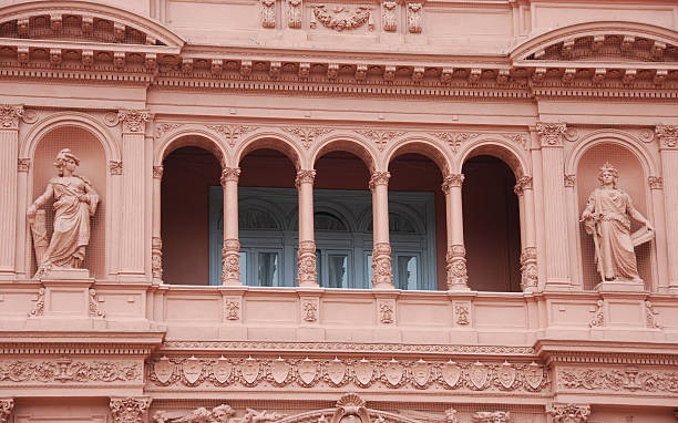 Casa Rosada - Balcony  cebolla stock pictures, royalty-free photos & images