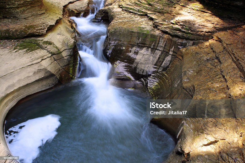 Natürliche Pools-Watkins Glen State Park, New York - Lizenzfrei Grundwasser Stock-Foto