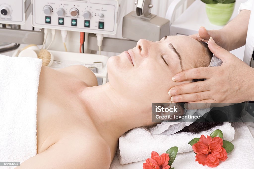 Bei der Massage - Lizenzfrei Alterungsprozess Stock-Foto
