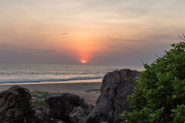istock Sunset at the beach during hot summer day 1039518208