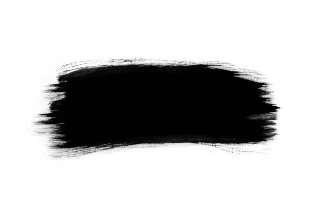 istock Black color graphic patches graphic brush strokes design effect element for background 1039521644