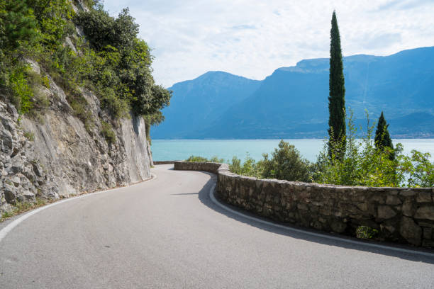istock Scenic road on Lake Garda 1039528132