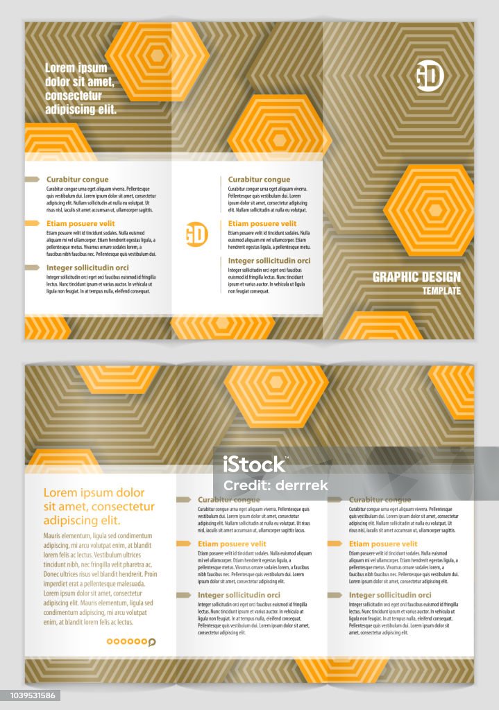 Leaflet Design Example Stock Illustration - Download Image Now ...