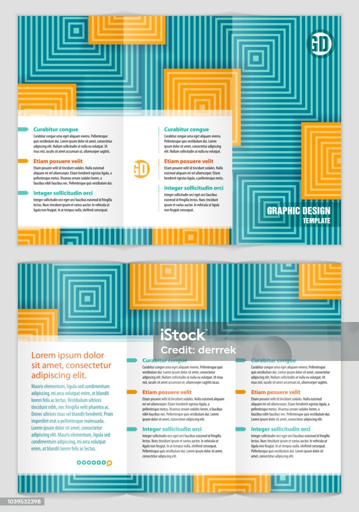 Leaflet Design Example Stock Illustration - Download Image Now ...