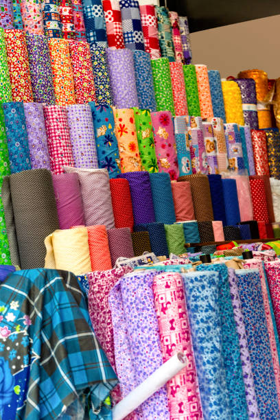 istock Rolls of Fabric in Haberdashery Store 1039532536
