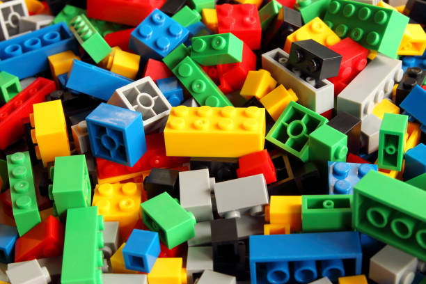 istock Toys building blocks, colorful plastic constructor for children. 1039533664