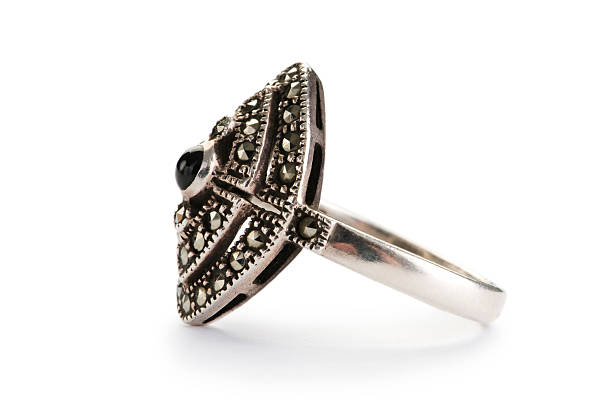 istock Jewellery ring isolated on the white background 103954272