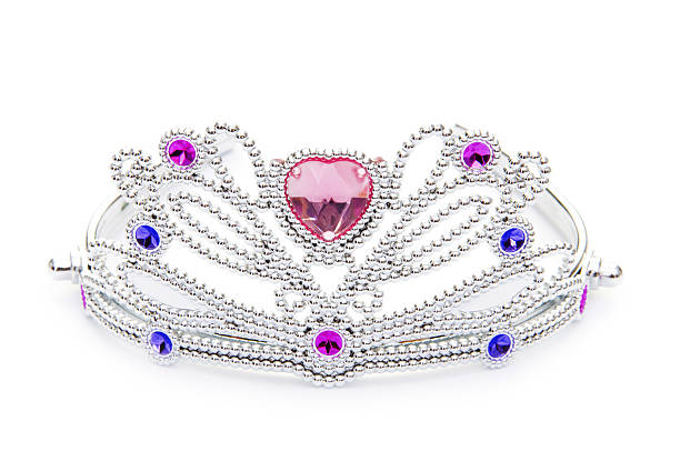 istock Silver diadem isolated on the white background 103954301