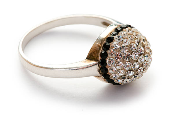 istock Jewellery ring isolated on the white background 103954730