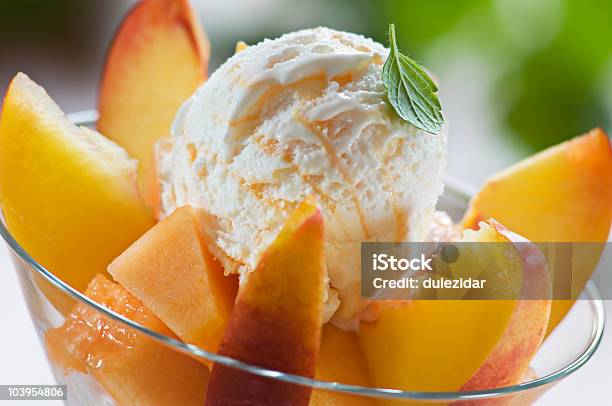 Icecream Stock Photo - Download Image Now - Ice Cream, Peach, Melon