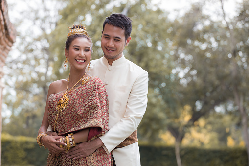 Happy Couples in Thai National Dress