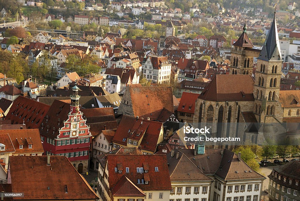 Stoccarda-Esslingen old town centre - Foto stock royalty-free di Stoccarda