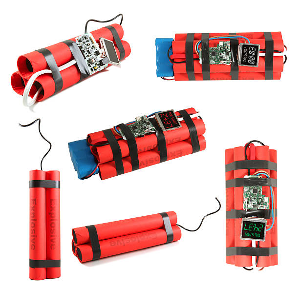 istock Bomb on white background - real photo. 103956701