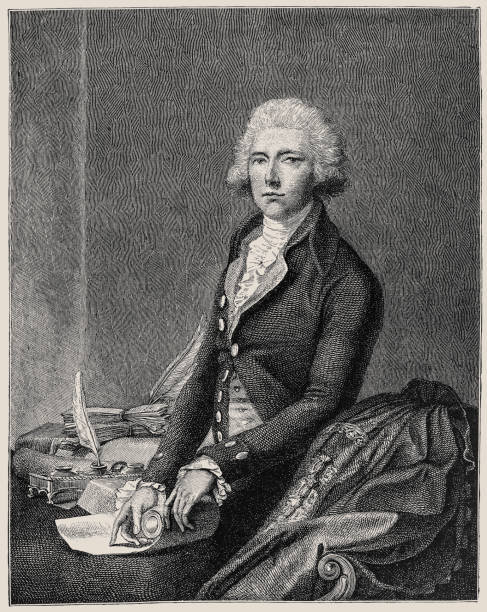 william pitt młodszy (28 maja 1759 , zm. 23 stycznia 1806) – brytyjski mąż stanu. - 19th of may stock illustrations