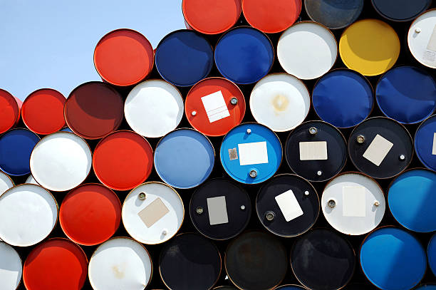 Oil drum stock photo