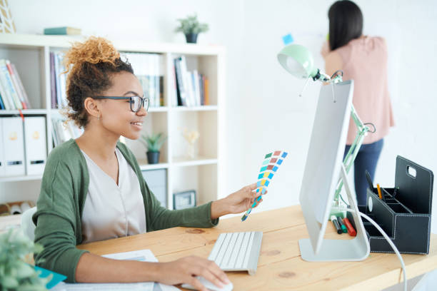 istock Creative African-American Designer at Desk 1039581042