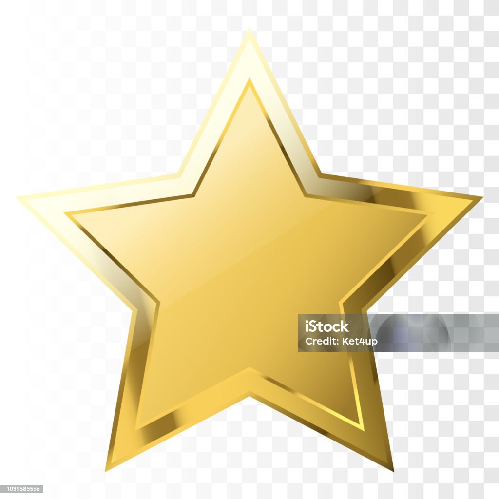 Star Shape Gold Vector Gold Star Shape Vector Illustration Stock Illustration - Download Image ...