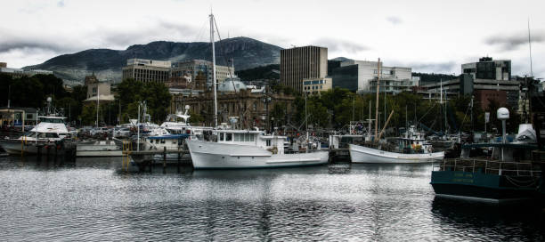istock Victoria Dock in Hobart Port 1039600234