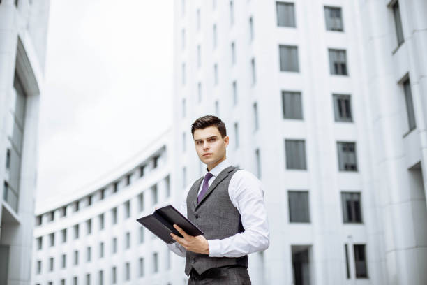 istock Male student in the street 1039601564
