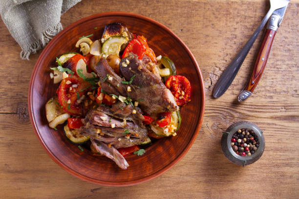 istock Slow cooker lamb with vegetables and garlic 1039605714