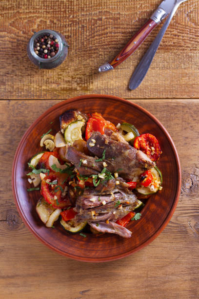 istock Slow cooker lamb with vegetables and garlic 1039606262