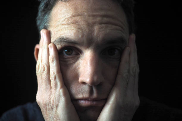 istock Portrait of man looking stressed 1039612438
