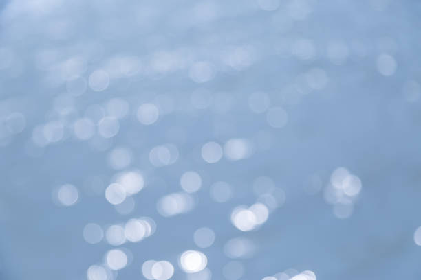istock Light blue vintage bokeh from water 1039625854