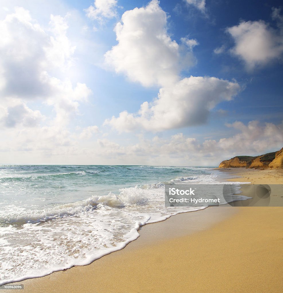 beach and sea Backgrounds Stock Photo
