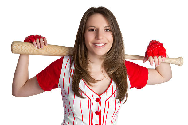 Donna di Baseball - foto stock