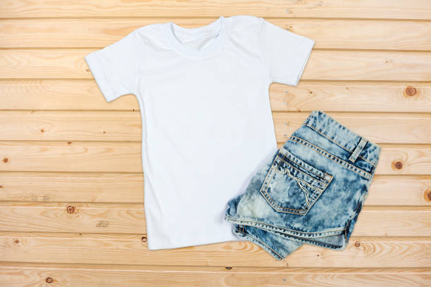 istock White Unisex T-Shirt Flat Lay Mock up 1039631516
