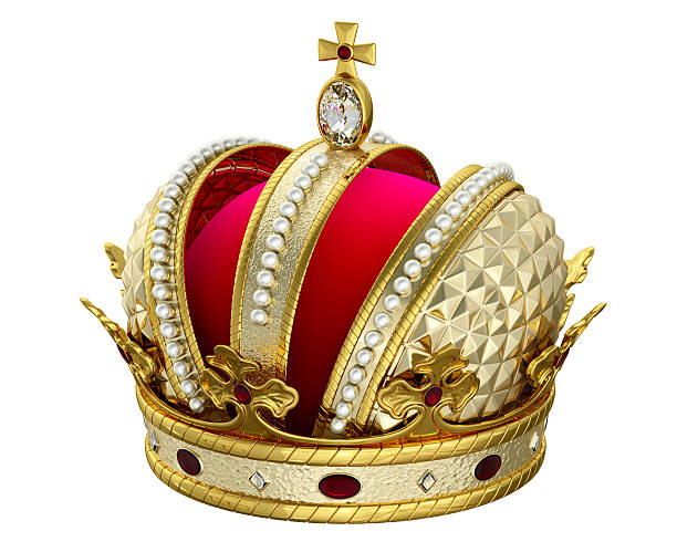 istock Gold and jewel embellished King's crown 103963566