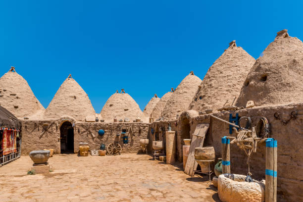 istock Traditional beehive mud brick desert houses 1039640732