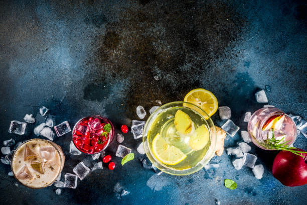 istock Variety fall winter cocktails 1039641328