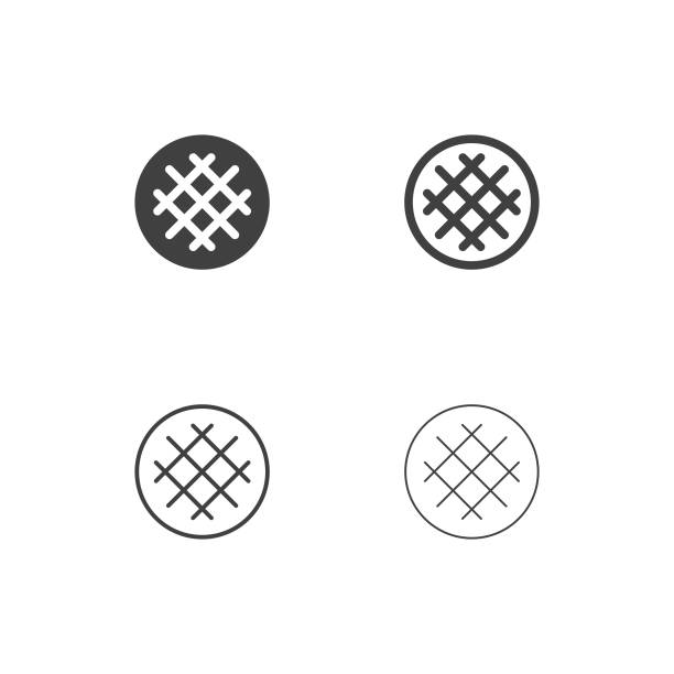 Waffle Icons - Multi Series Waffle Icons Multi Series Vector EPS File. waffle stock illustrations