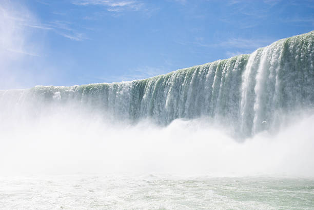 Niagara Falls from down under stock photo