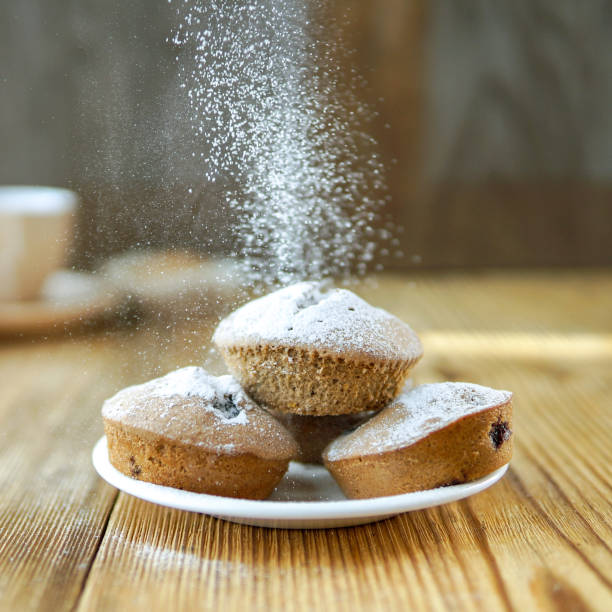 istock Holiday winter background with muffins 1039647780