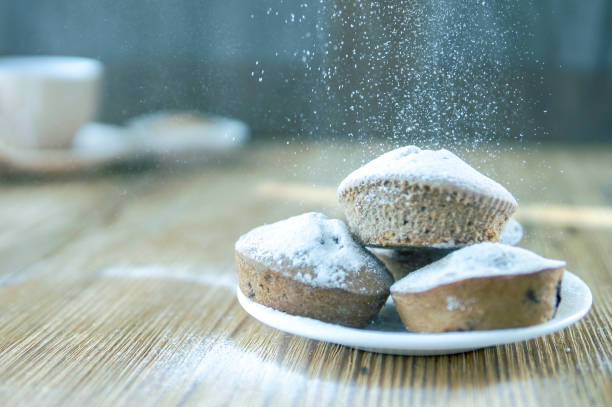 istock Holiday winter background with muffins 1039647788