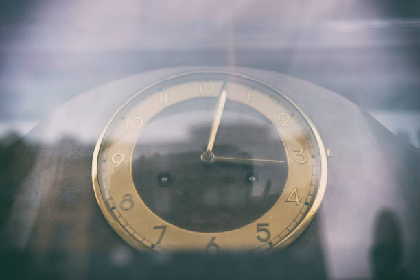 istock Abstract reflection of city life in hours 1039656236