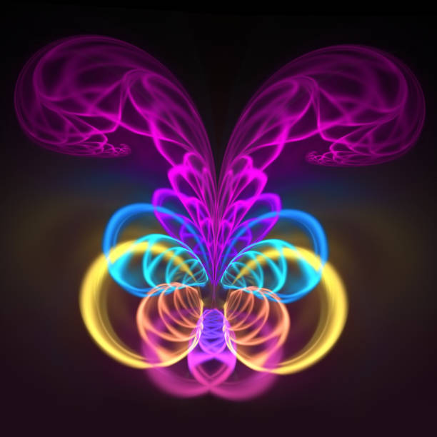 istock Abstract creative fractal fantasy background. Template for card design. 1039656308