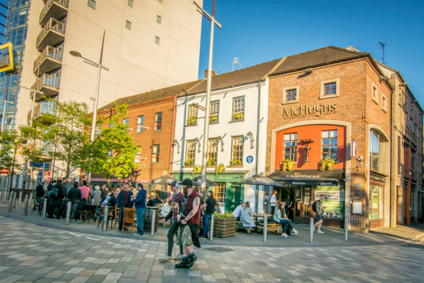 A public house set on the cobbled streets of Belfast Cathedral Quarter