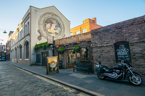 A public house set on the cobbled streets of Belfast Cathedral Quarter