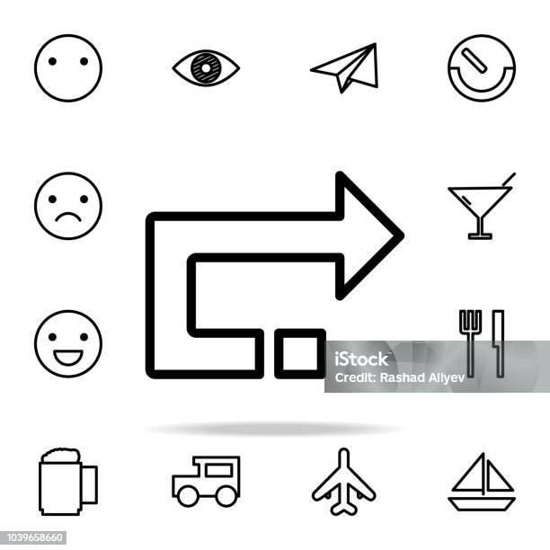 Back Arrow Icon Web Icons Universal Set For Web And Mobile Stock Illustration - Download Image Now