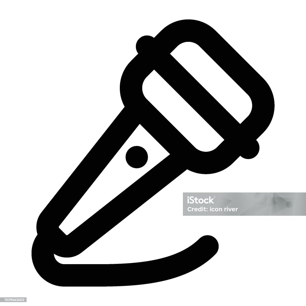 small microphone Audience stock vector