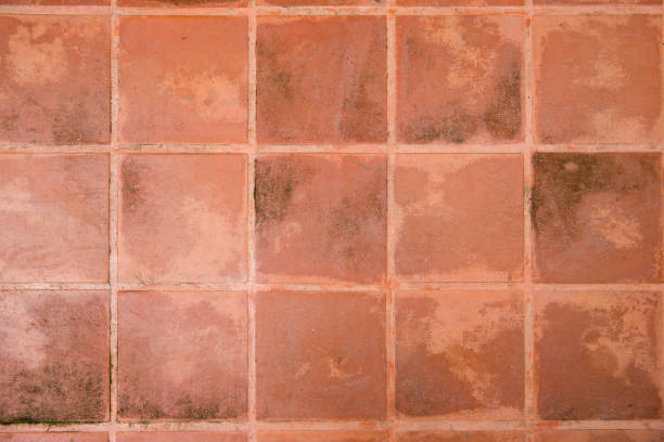 istock Red Brick floor tile with cross line, tile square form. image for background, wallpaper and copy space. 1039669398